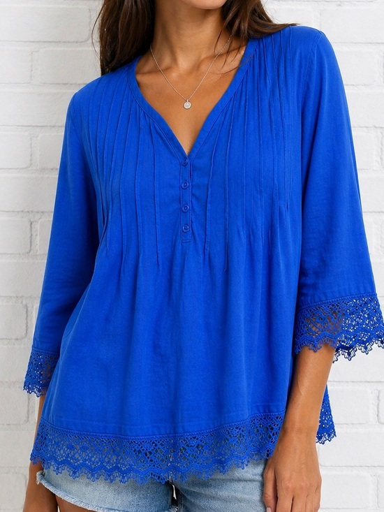 Gold Coast Tops - NWT Gold Coast Lace Trimmed Blouse